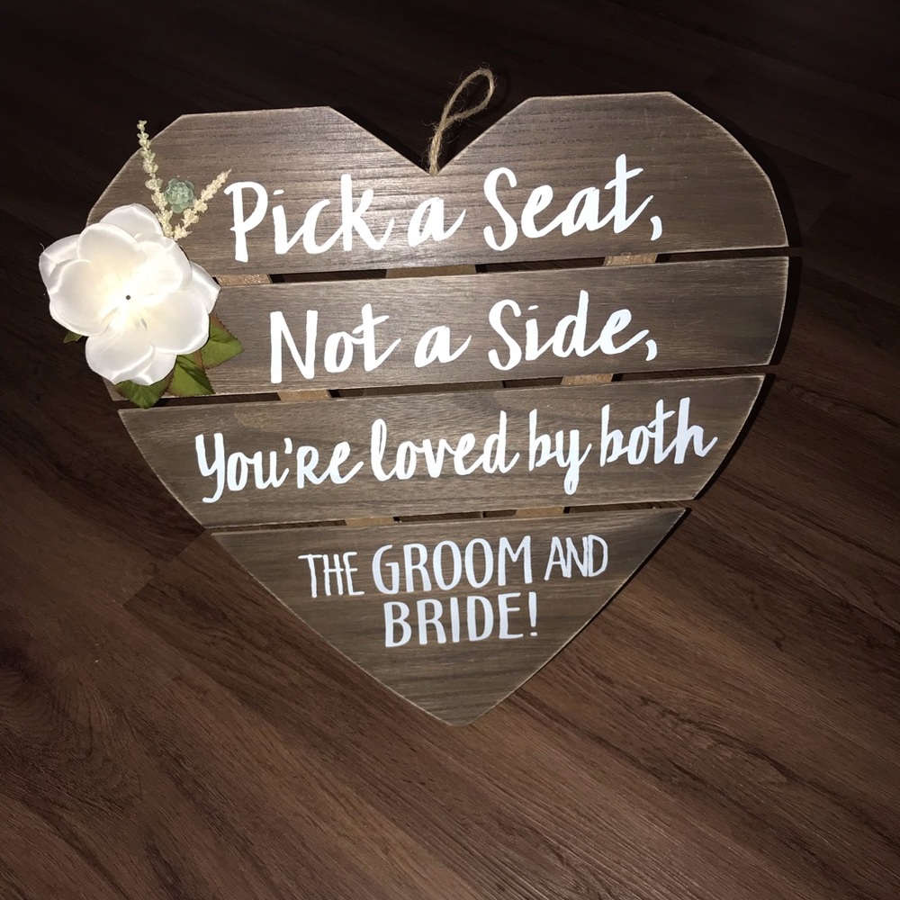 Wedding sign
